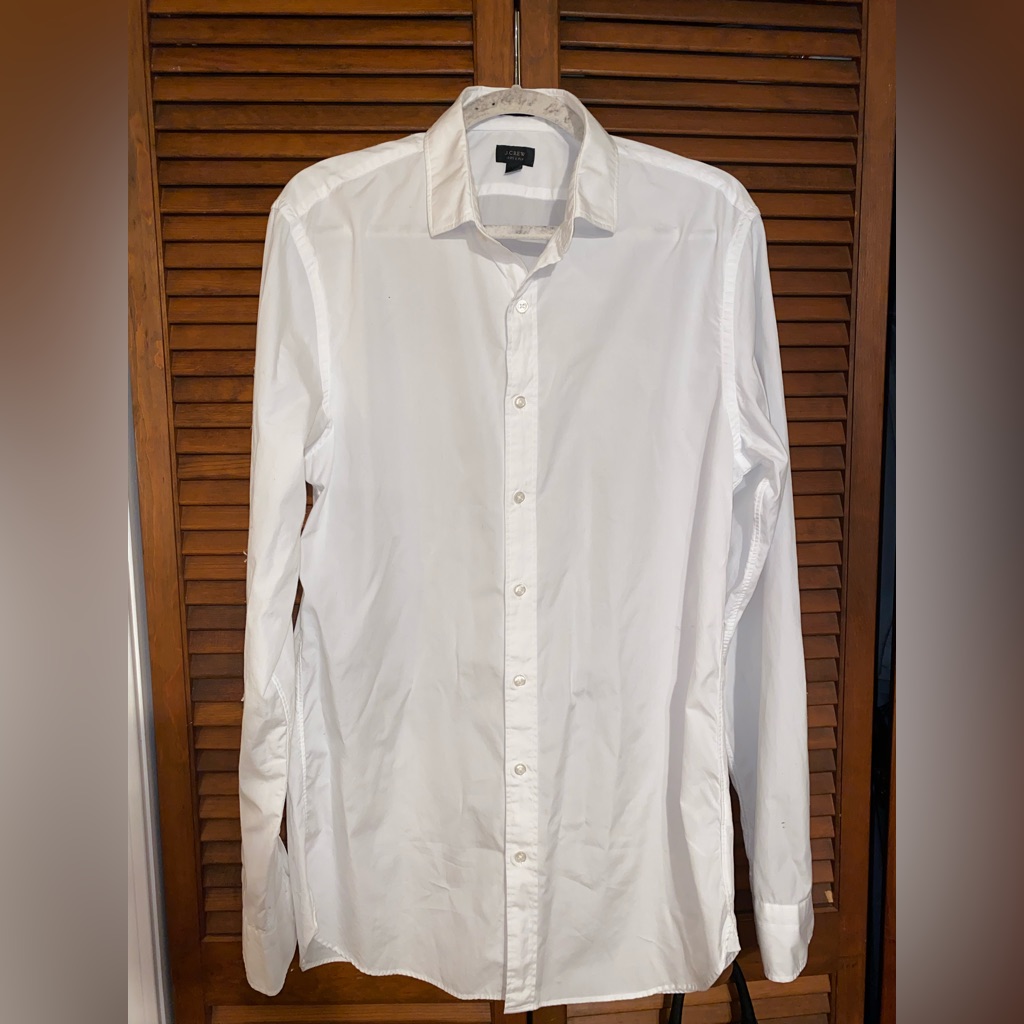 JCrew 120s 2 Ply Ludlow White Shirt Lt